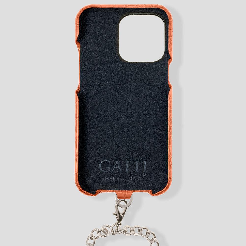 iPhone 15 Plus Crossbody Cardholder Case in Alligator - Gatti Luxury