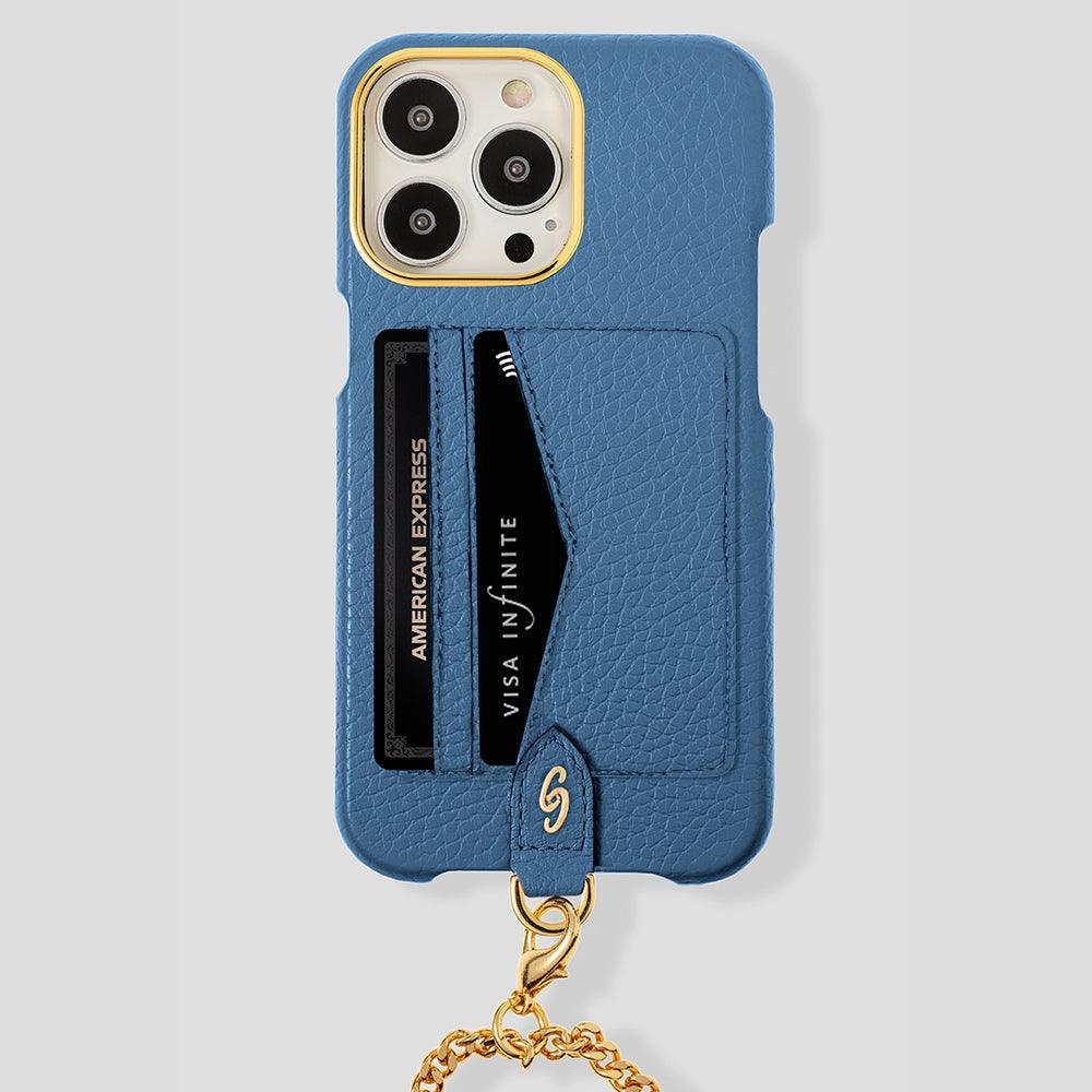 iPhone 15 Plus Crossbody Cardholder Case in Calfskin - Gatti Luxury