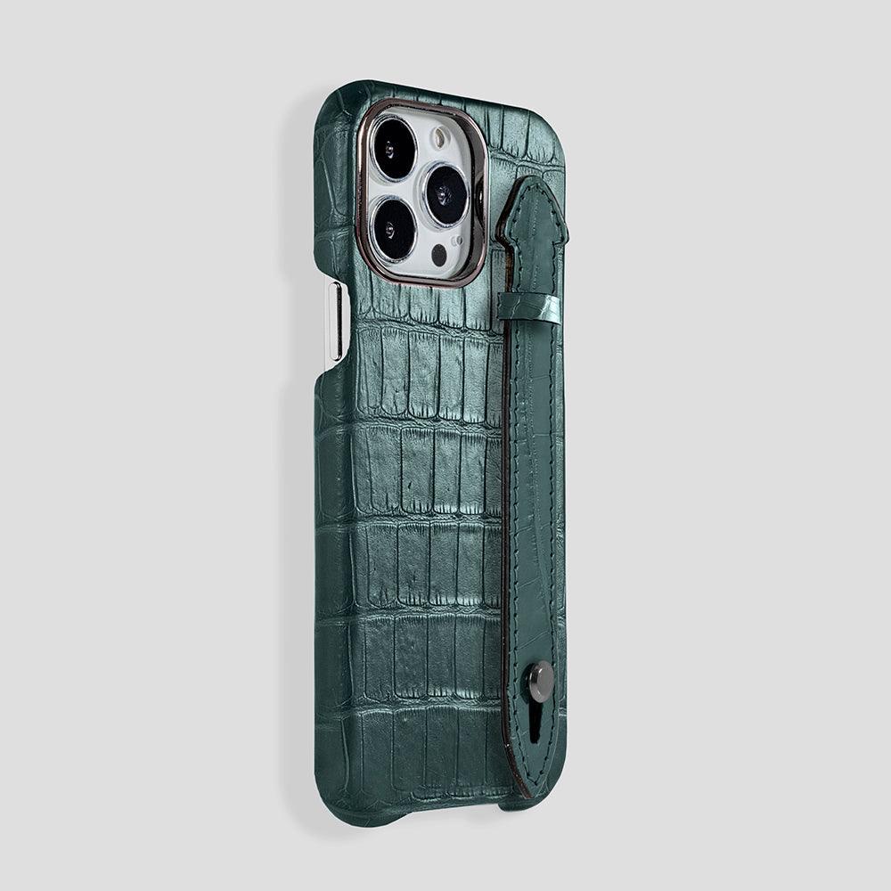 iPhone 15 Plus Handle Case Alligator | MagSafe - Gatti Luxury