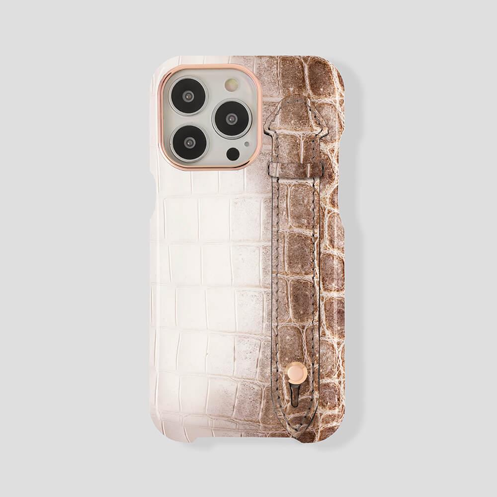 iPhone 15 Plus Handle Case Himalayan Crocodile MagSafe