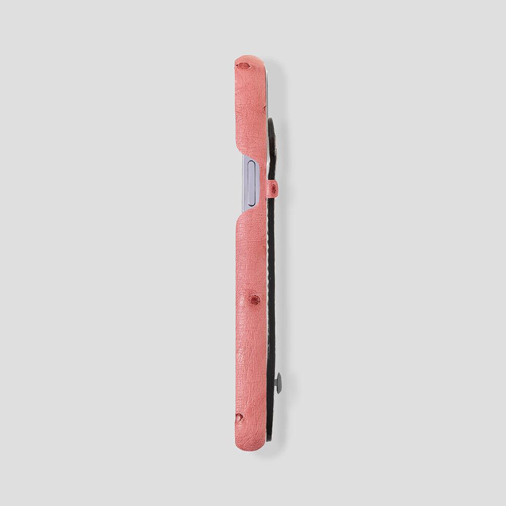 iPhone 15 Plus Handle Case Ostrich | MagSafe - Gatti Luxury