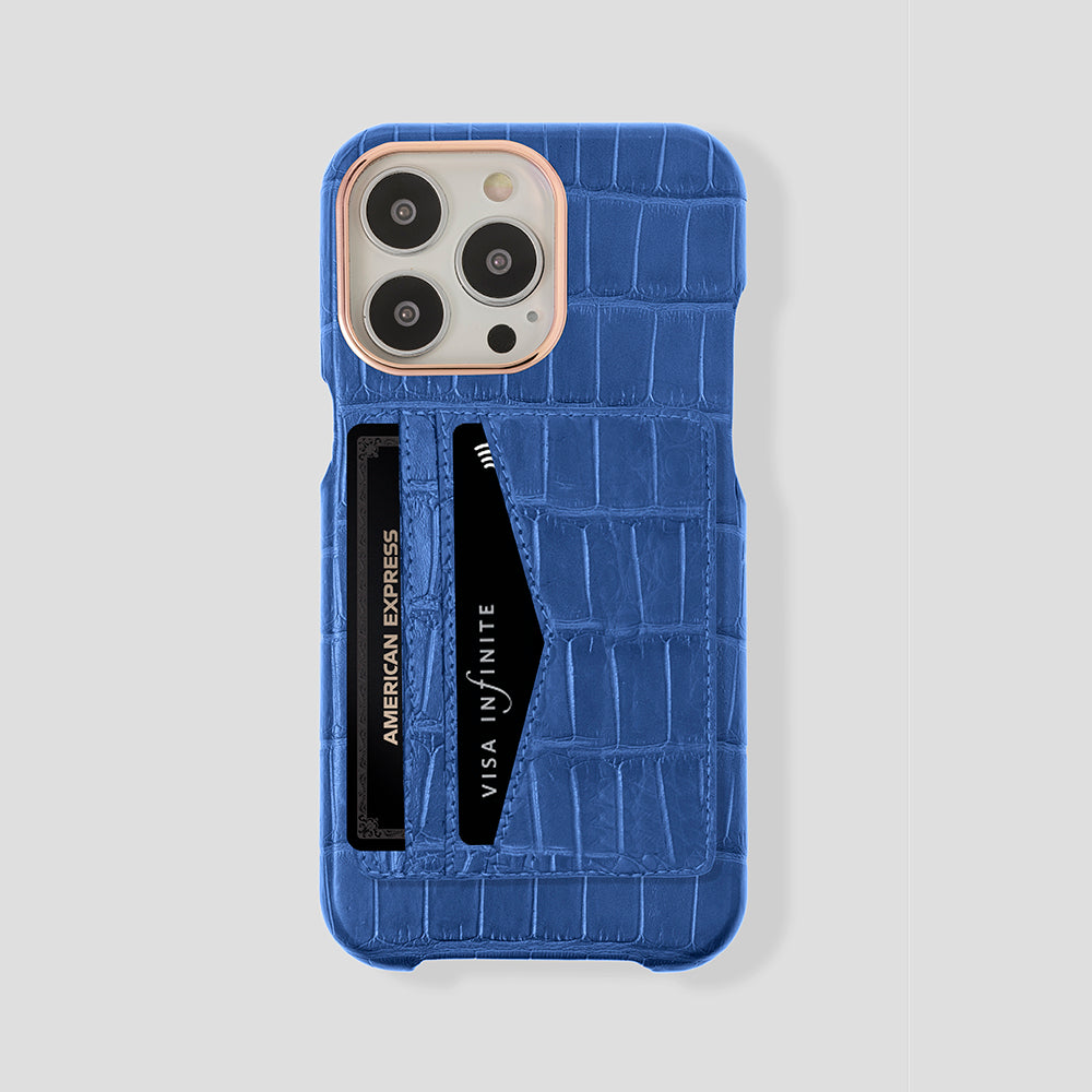 iPhone 15 Pro Cardholder Alligator Case - Gatti Luxury