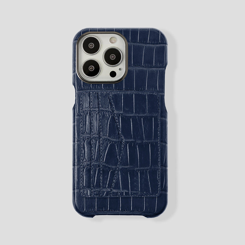 iPhone 15 Pro Cardholder Alligator Case - Gatti Luxury