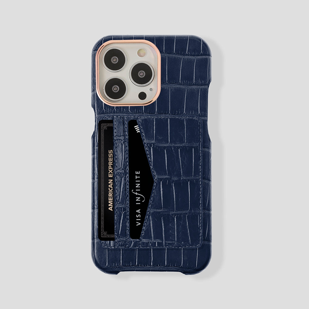 iPhone 15 Pro Cardholder Alligator Case - Gatti Luxury