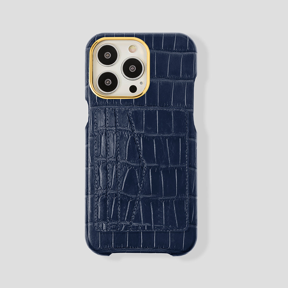 iPhone 15 Pro Cardholder Alligator Case - Gatti Luxury