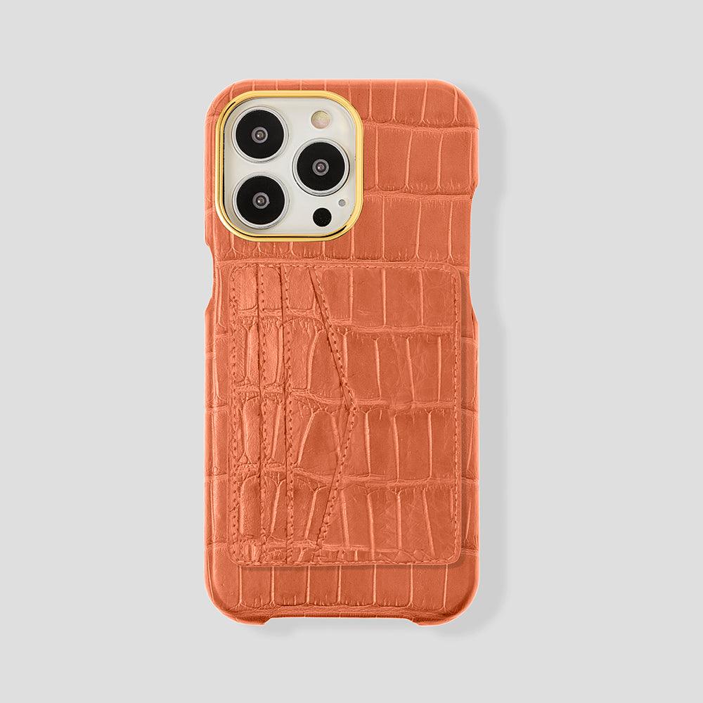 iPhone 15 Pro Cardholder Alligator Case - Gatti Luxury