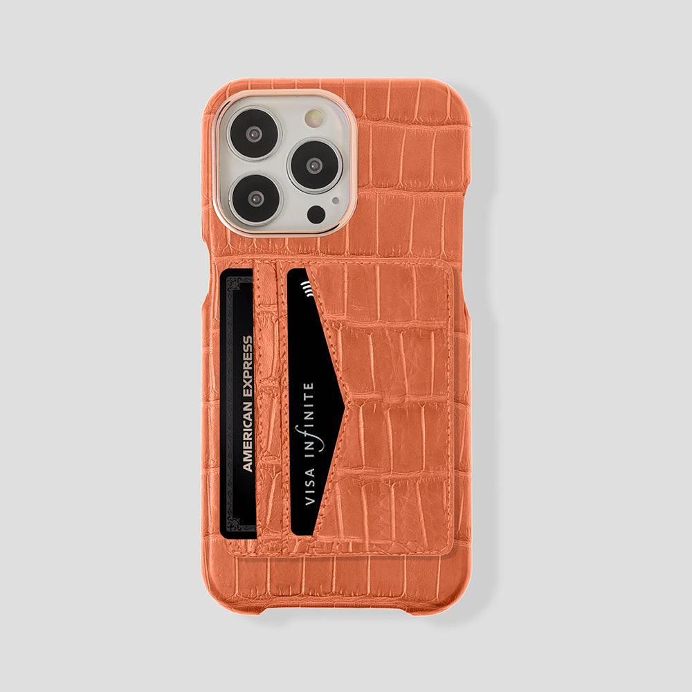 iPhone 15 Pro Cardholder Alligator Case - Gatti Luxury