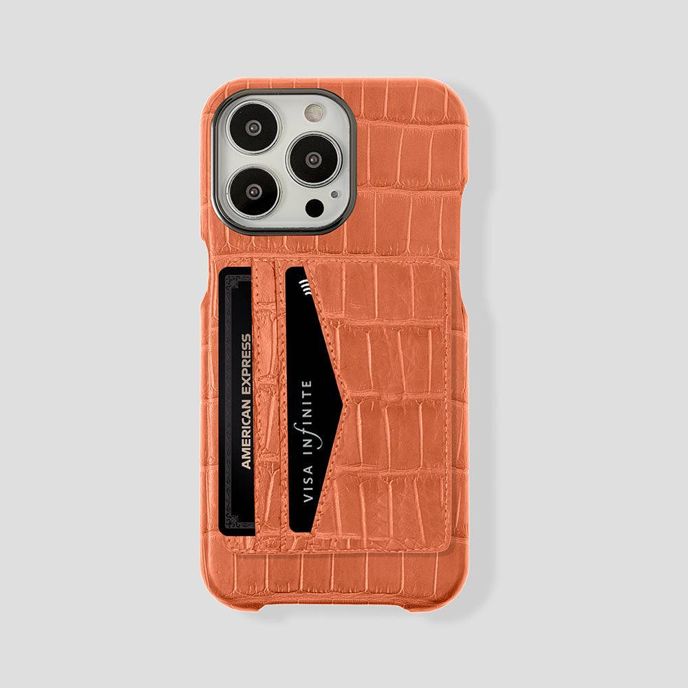 iPhone 15 Pro Cardholder Alligator Case - Gatti Luxury