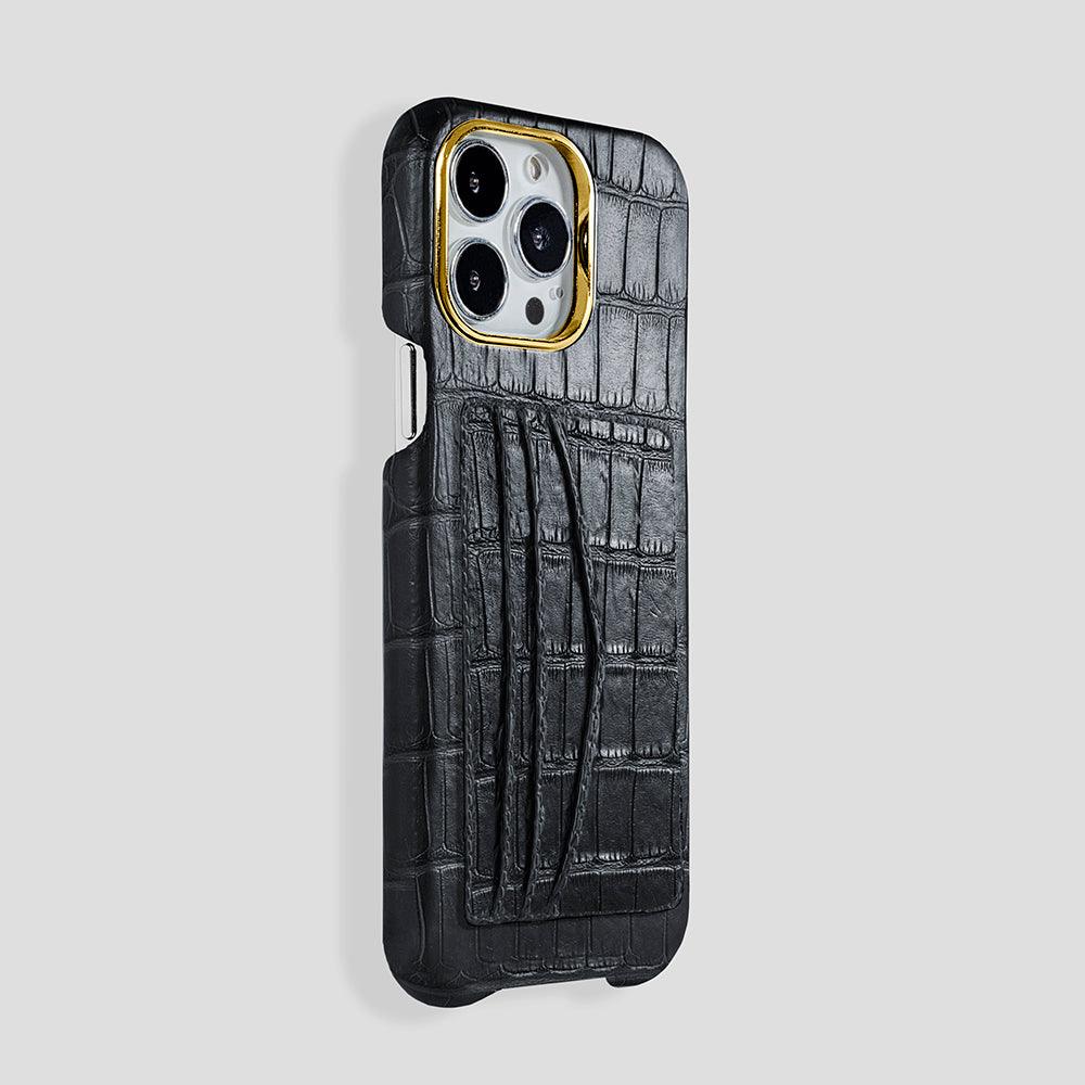 iPhone 15 Pro Cardholder Alligator Case - Gatti Luxury