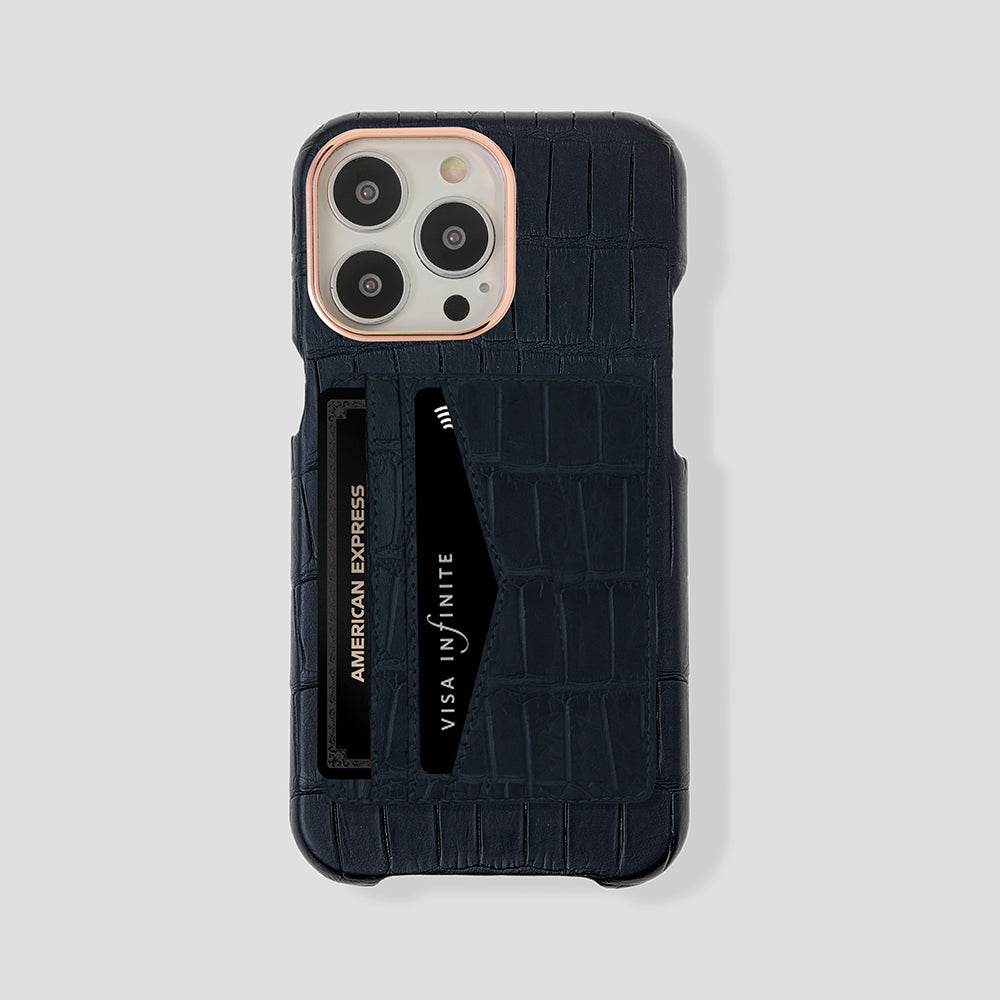 iPhone 15 Pro Cardholder Alligator Case - Gatti Luxury