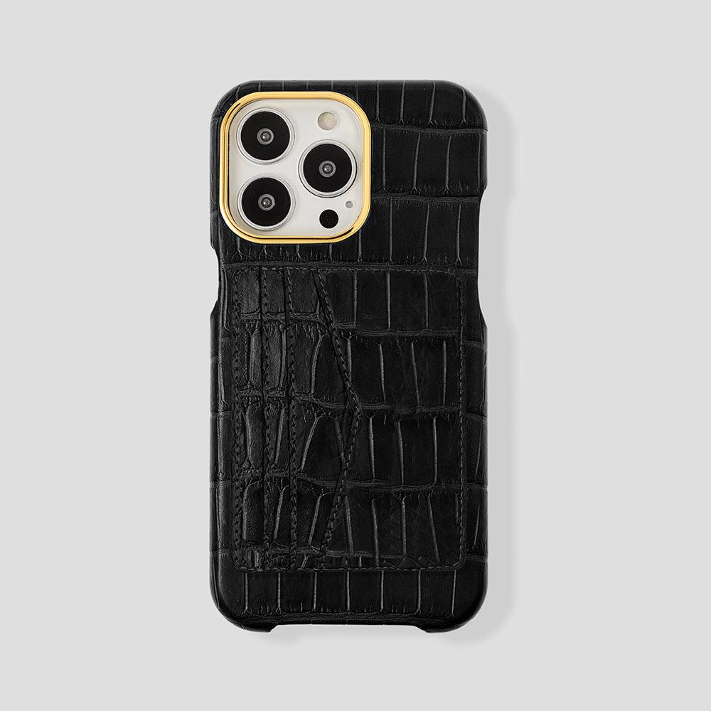 iPhone 15 Pro Cardholder Alligator Case - Gatti Luxury