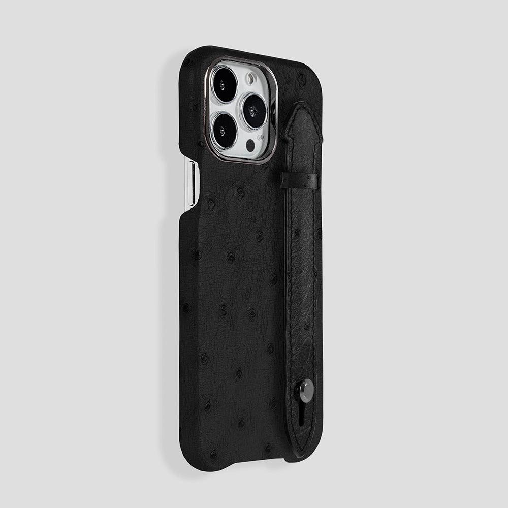 iPhone 15 Pro Handle Case Ostrich | MagSafe - Gatti Luxury