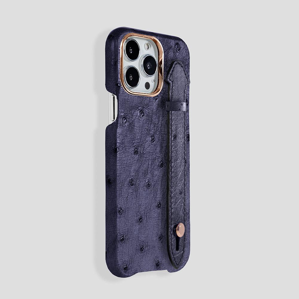 iPhone 15 Pro Handle Case Ostrich | MagSafe - Gatti Luxury