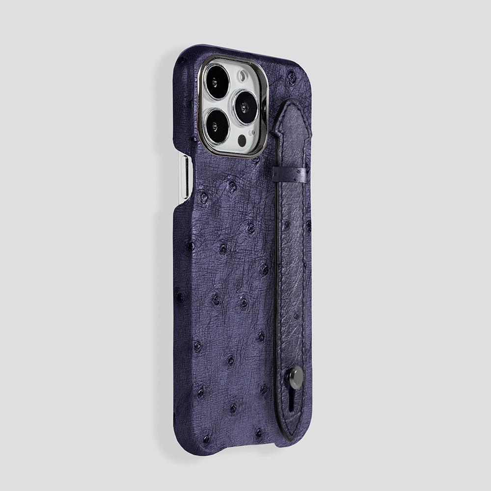 iPhone 15 Pro Handle Case Ostrich | MagSafe - Gatti Luxury