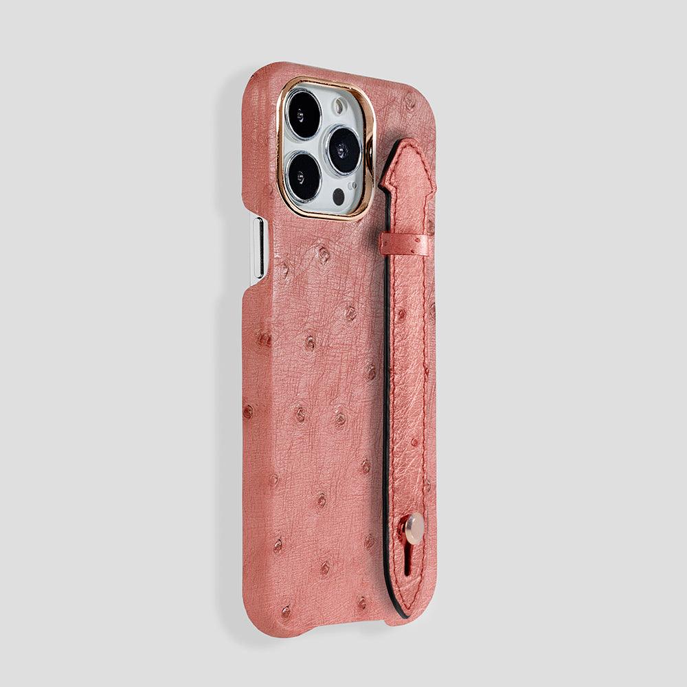 iPhone 15 Pro Handle Case Ostrich | MagSafe - Gatti Luxury