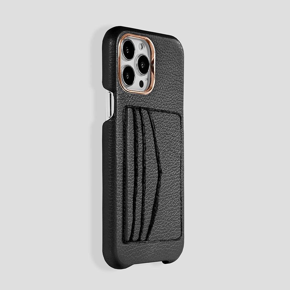 iPhone 15 Pro Max Cardholder Case Calfskin - Gatti Luxury