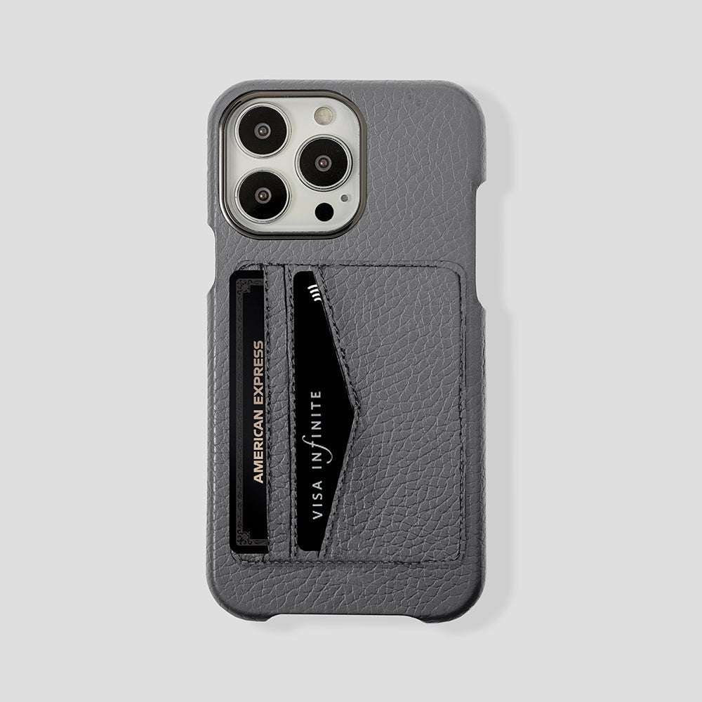 iPhone 15 Pro Max Cardholder Case Calfskin - Gatti Luxury