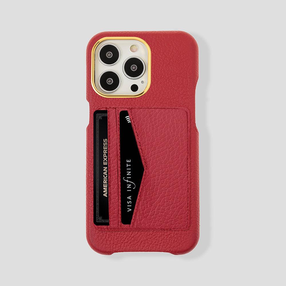 iPhone 15 Pro Max Cardholder Case Calfskin - Gatti Luxury