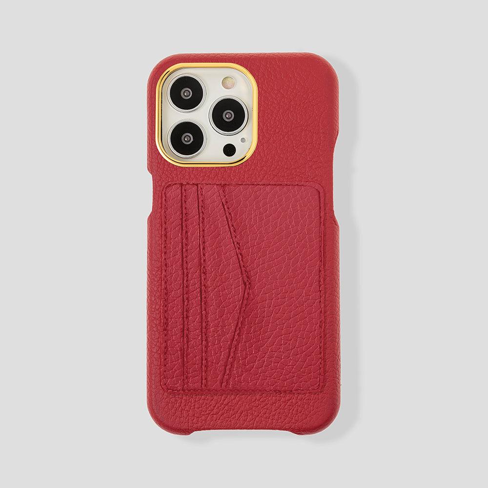 iPhone 15 Pro Max Cardholder Case Calfskin - Gatti Luxury