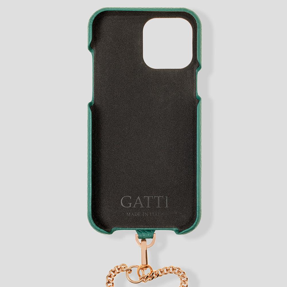 iPhone 15 Pro Max Crossbody Cardholder Case in Calfskin - Gatti Luxury