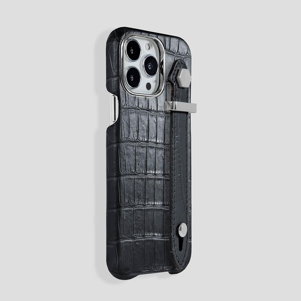 Loop Metal Strap Alligator Case for iPhone 14 Pro Max - gattiluxury