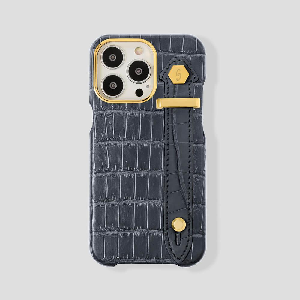 Loop Metal Strap Alligator Case for iPhone 15 Plus - Gatti Luxury