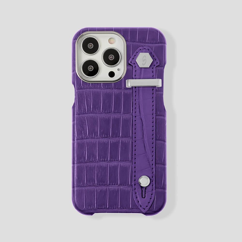 Loop Metal Strap Alligator Case for iPhone 14 Max - gattiluxury