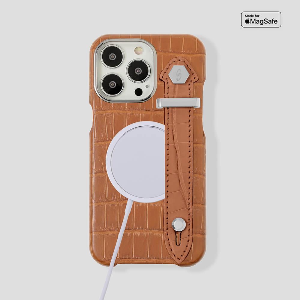 Loop Metal Strap Alligator Case for iPhone 15 Pro - Gatti Luxury