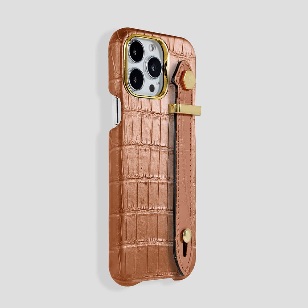 Loop Metal Strap Alligator Case for iPhone 15 Pro - Gatti Luxury