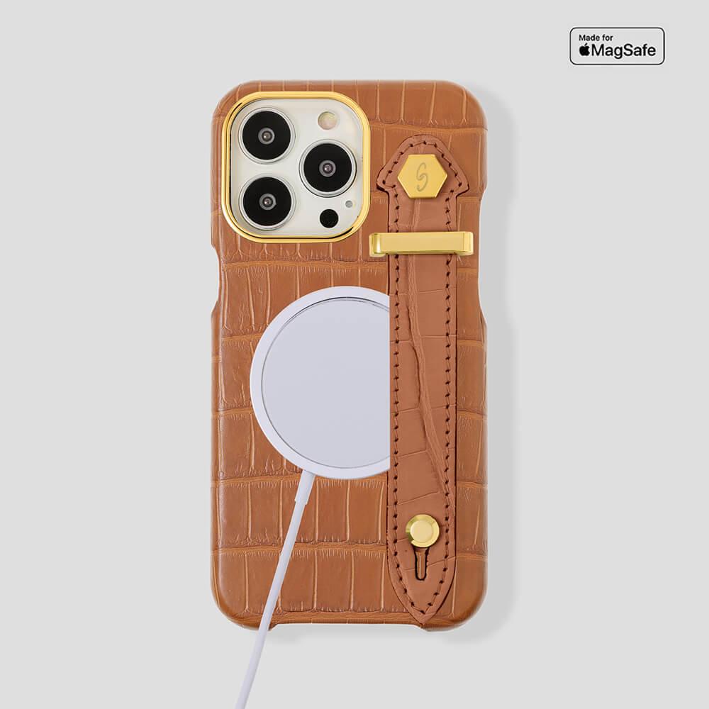 Loop Metal Strap Alligator Case for iPhone 15 Pro - Gatti Luxury