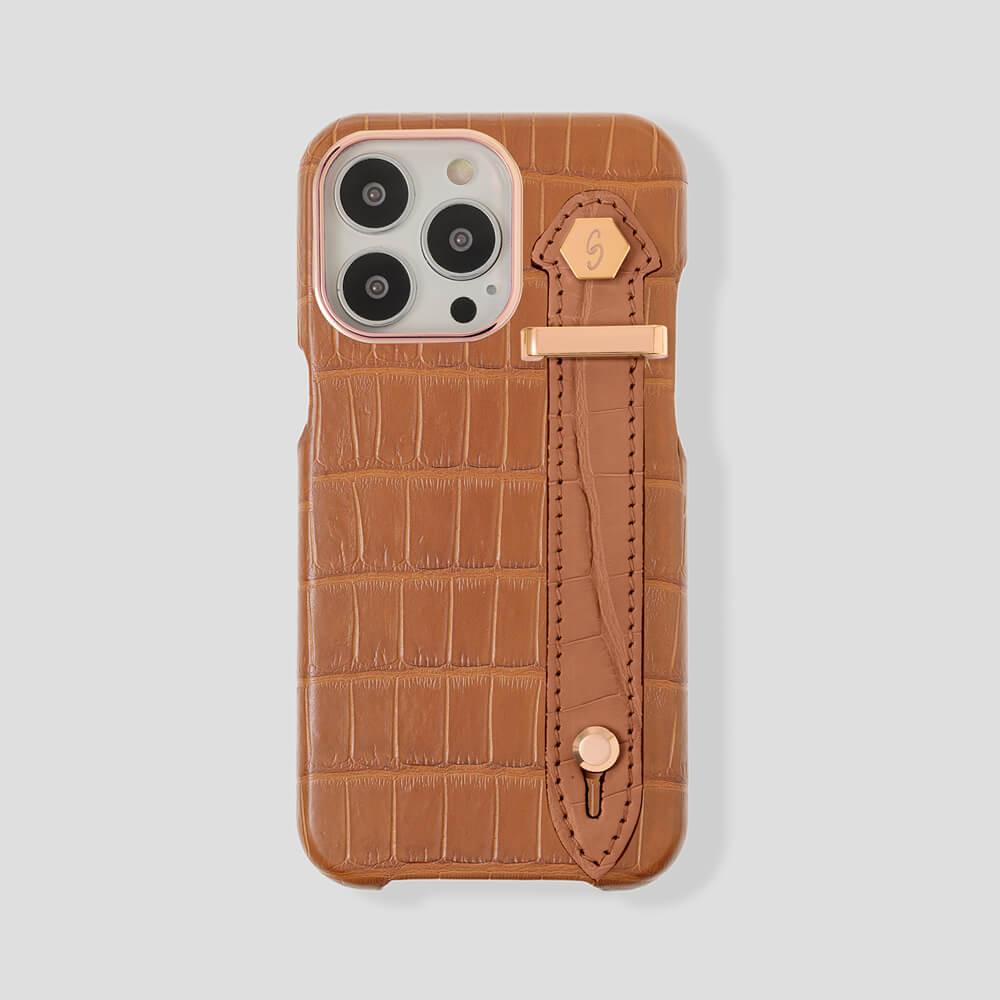 Loop Metal Strap Alligator Case for iPhone 15 Pro - Gatti Luxury