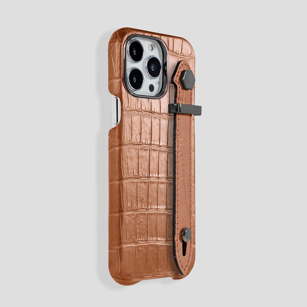 Loop Metal Strap Alligator Case for iPhone 15 Pro - Gatti Luxury