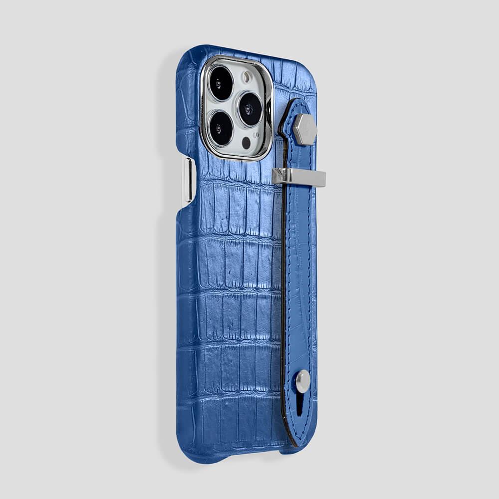 Loop Metal Strap Alligator Case for iPhone 15 Pro - Gatti Luxury