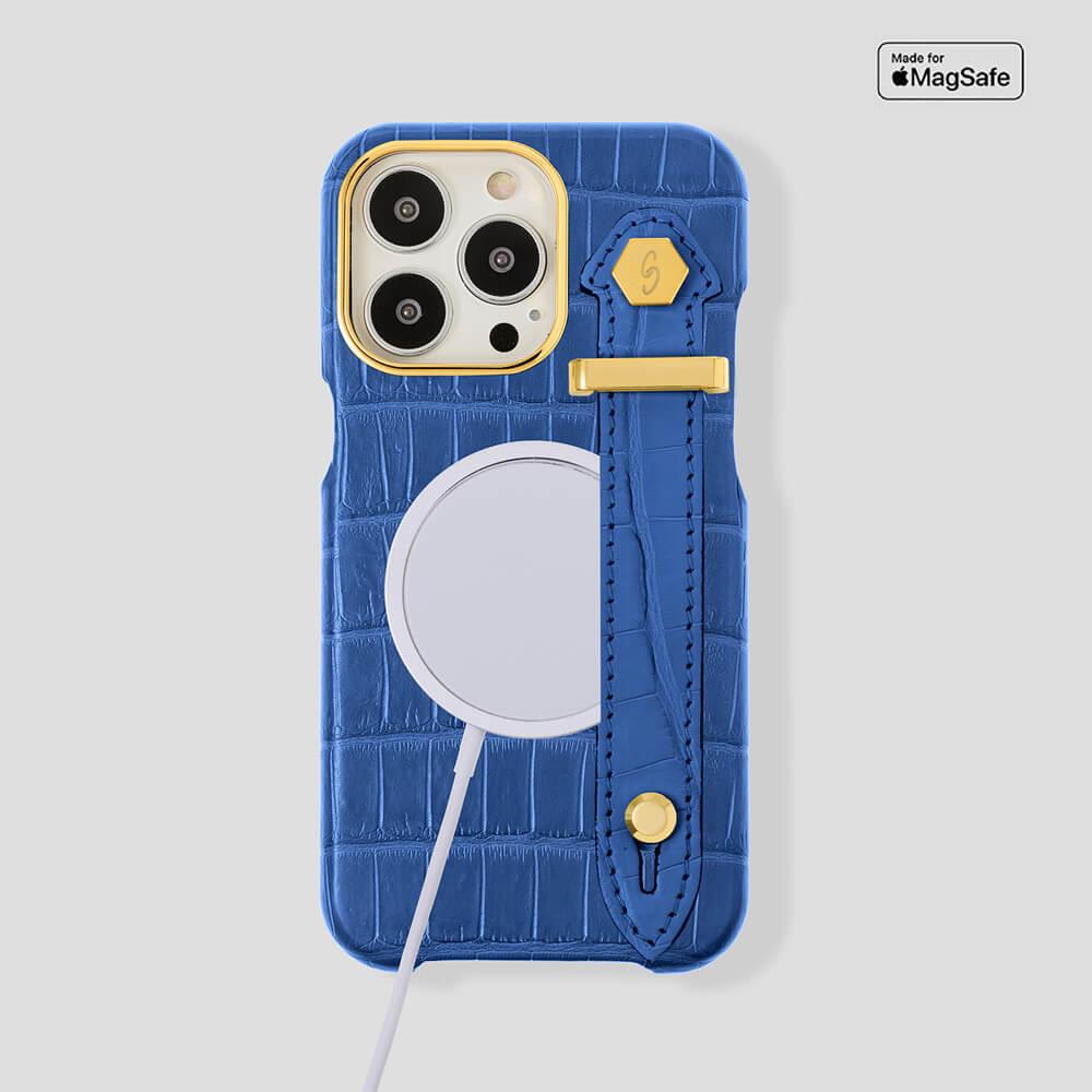 Loop Metal Strap Alligator Case for iPhone 15 Pro - Gatti Luxury