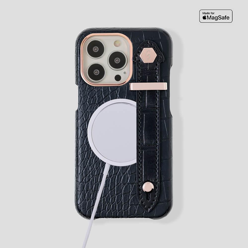 Loop Metal Strap Alligator Case for iPhone 14 Max - gattiluxury