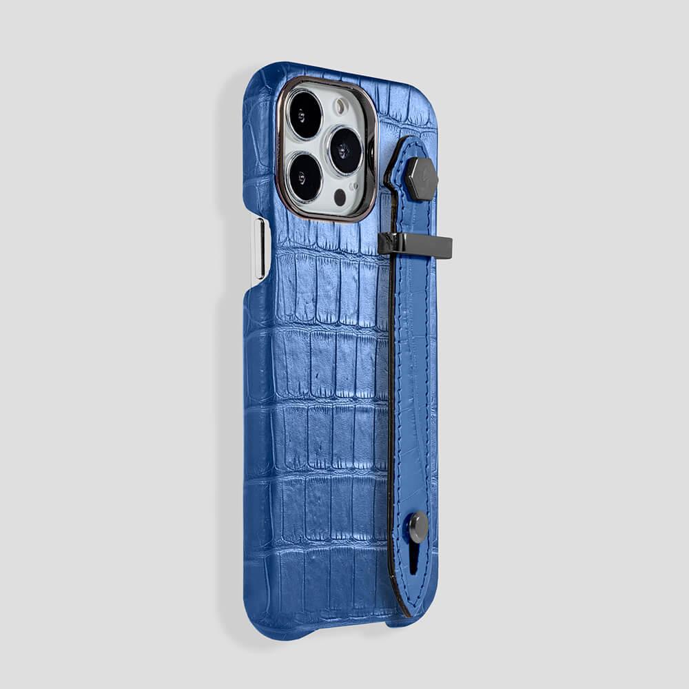 Loop Metal Strap Alligator Case for iPhone 15 Pro - Gatti Luxury