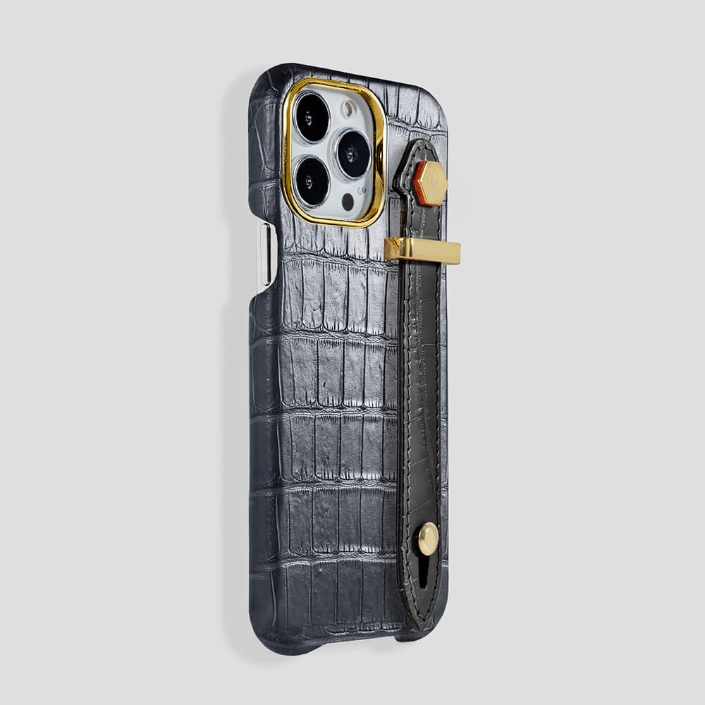 Loop Metal Strap Alligator Case for iPhone 15 Pro - Gatti Luxury