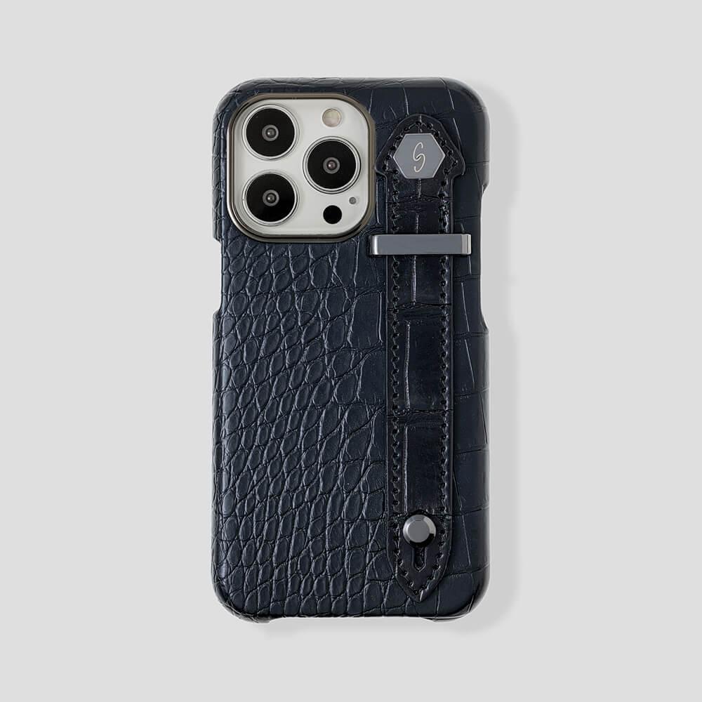 Loop Metal Strap Alligator Case for iPhone 14 Max - gattiluxury