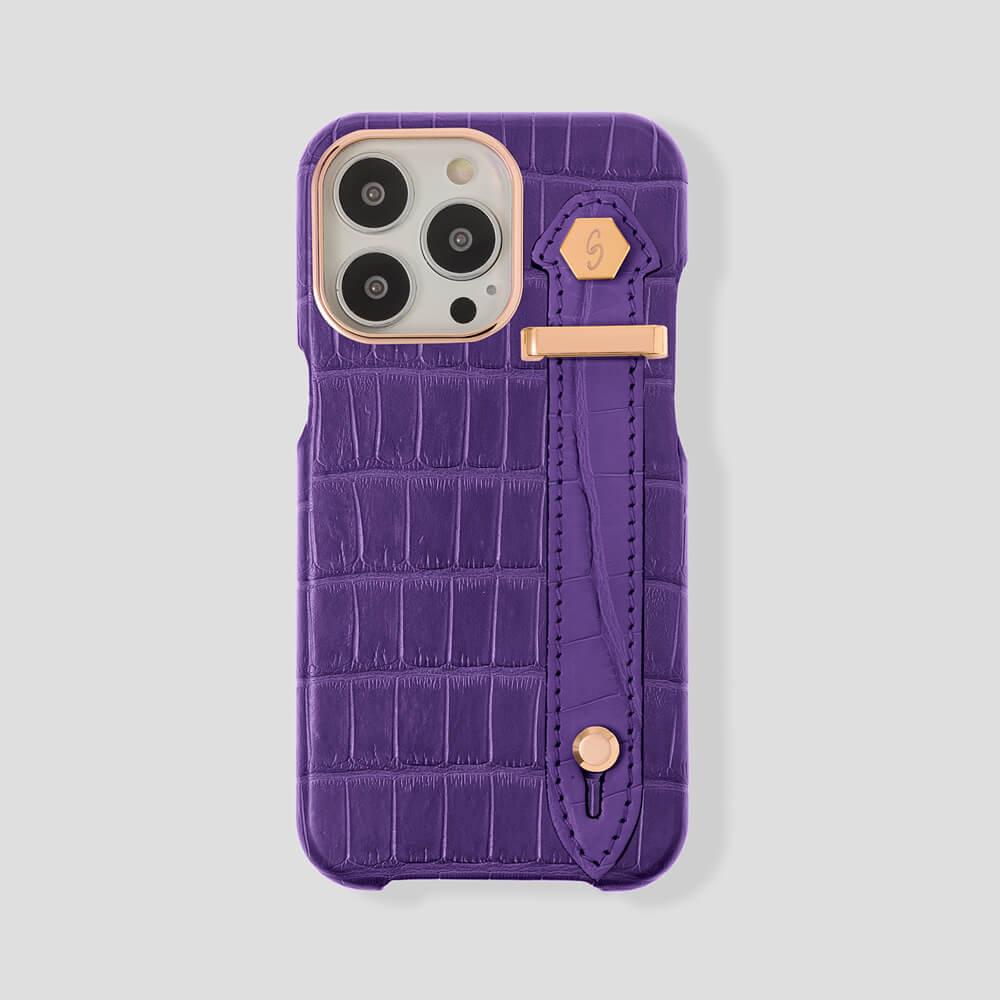 Loop Metal Strap Alligator Case for iPhone 15 Pro - Gatti Luxury