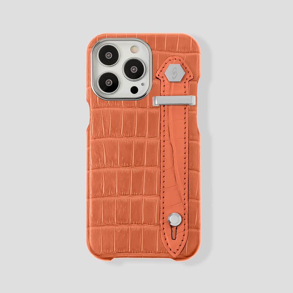 Loop Metal Strap Alligator Case for iPhone 14 Max - gattiluxury