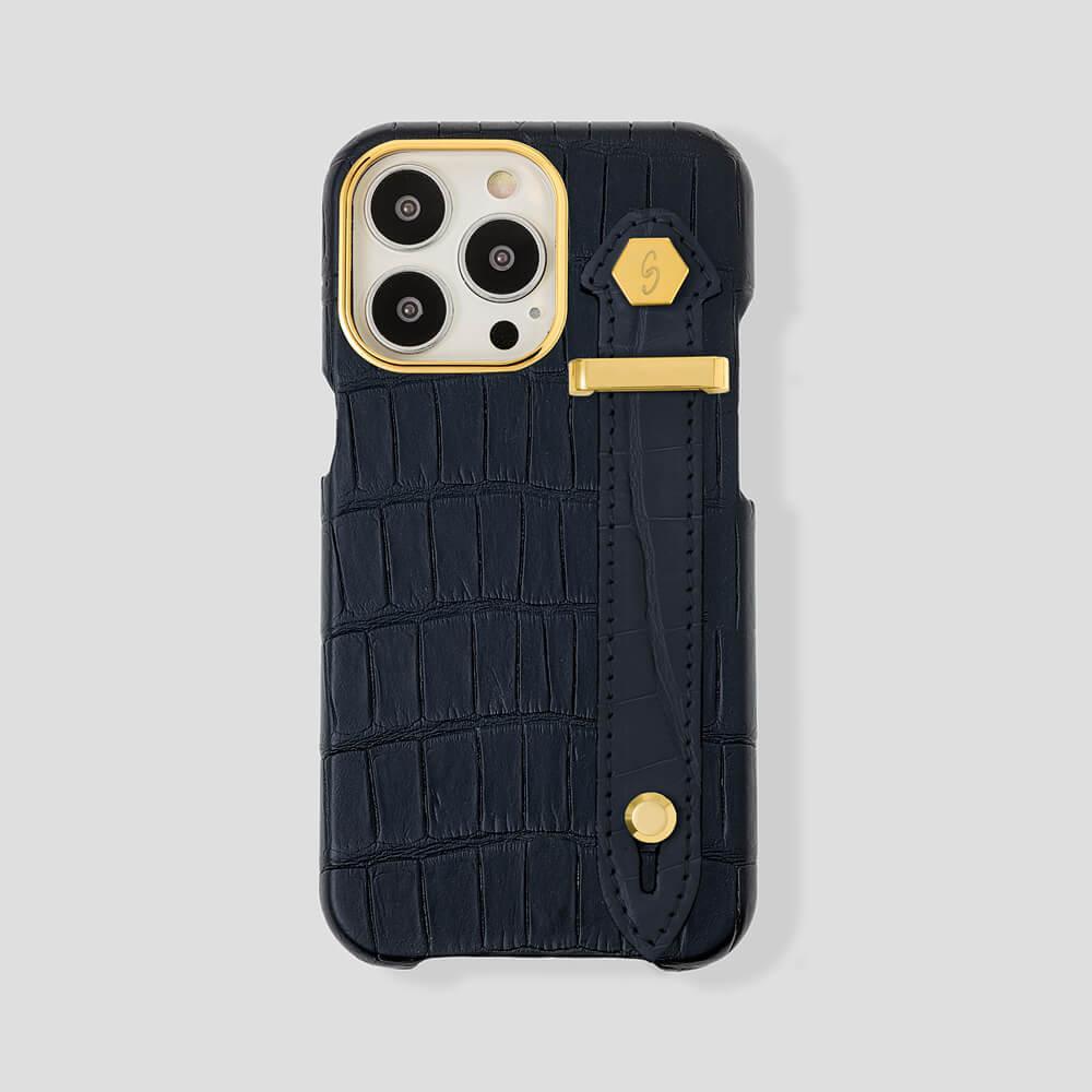 Loop Metal Strap Alligator Case for iPhone 14 Max - gattiluxury