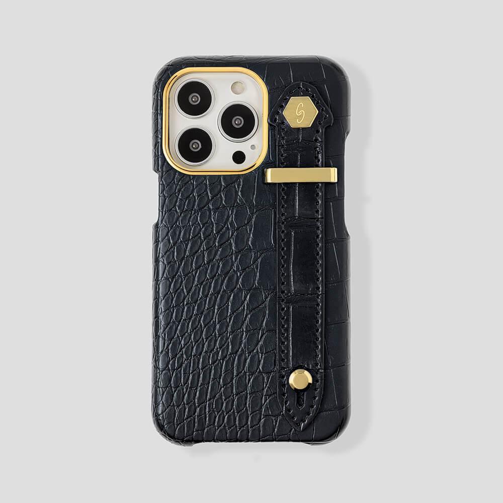 Loop Metal Strap Alligator Case for iPhone 14 Max - gattiluxury