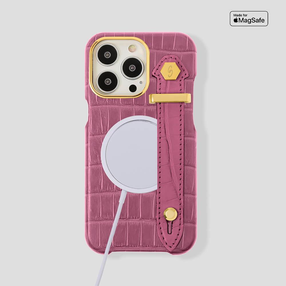 Loop Metal Strap Alligator Case for iPhone 14 Max - gattiluxury