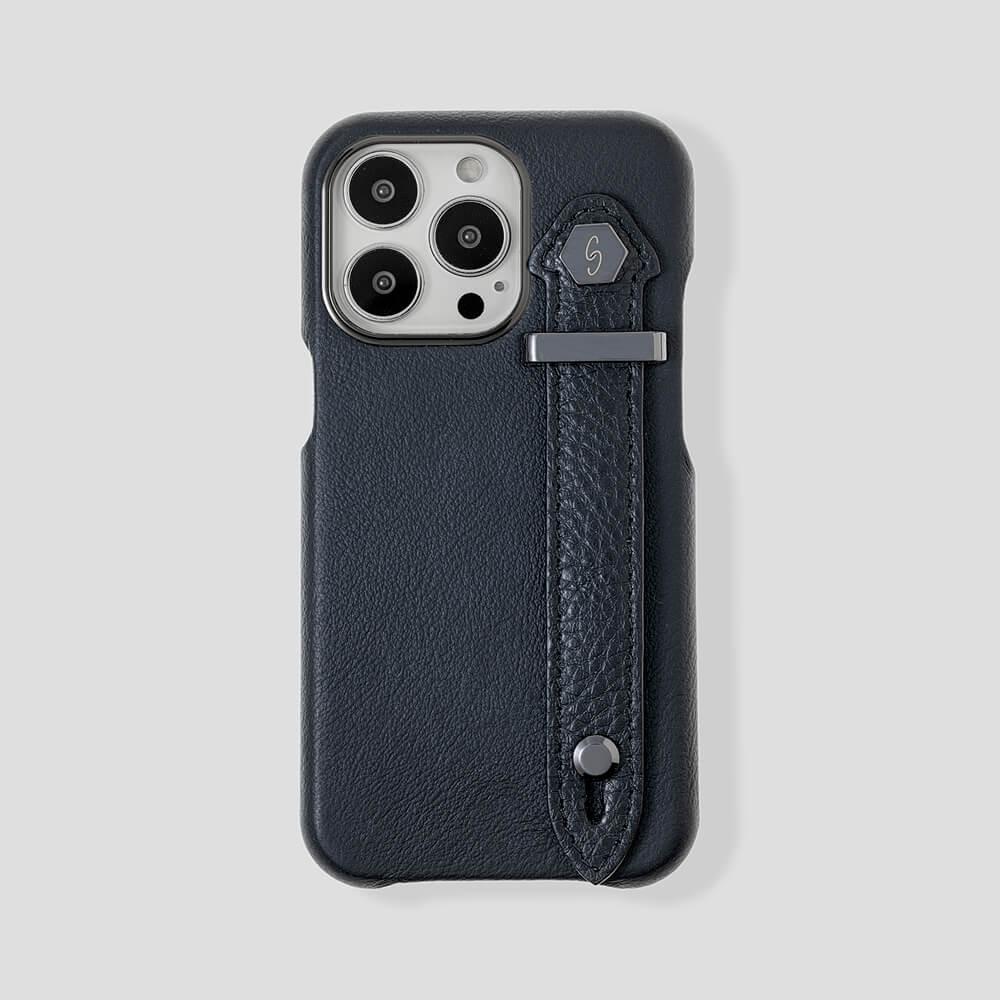 Loop Metal Strap  Calfskin Case for iPhone 14 Pro Max - gattiluxury