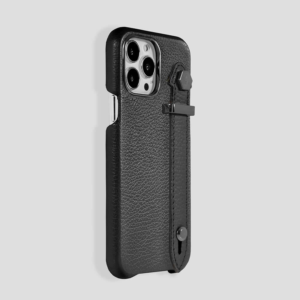 Loop Metal Strap  Calfskin Case for iPhone 14 Pro Max - gattiluxury