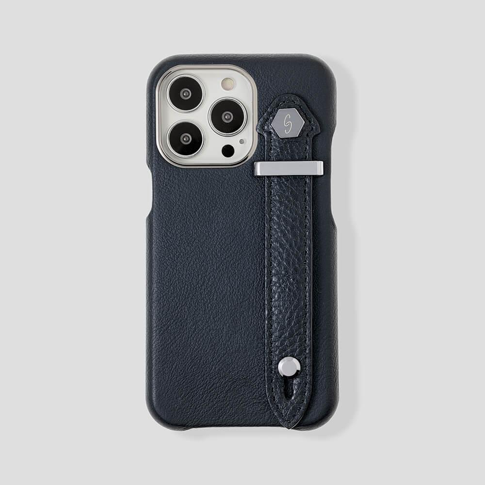 Loop Metal Strap  Calfskin Case for iPhone 14 Pro Max - gattiluxury