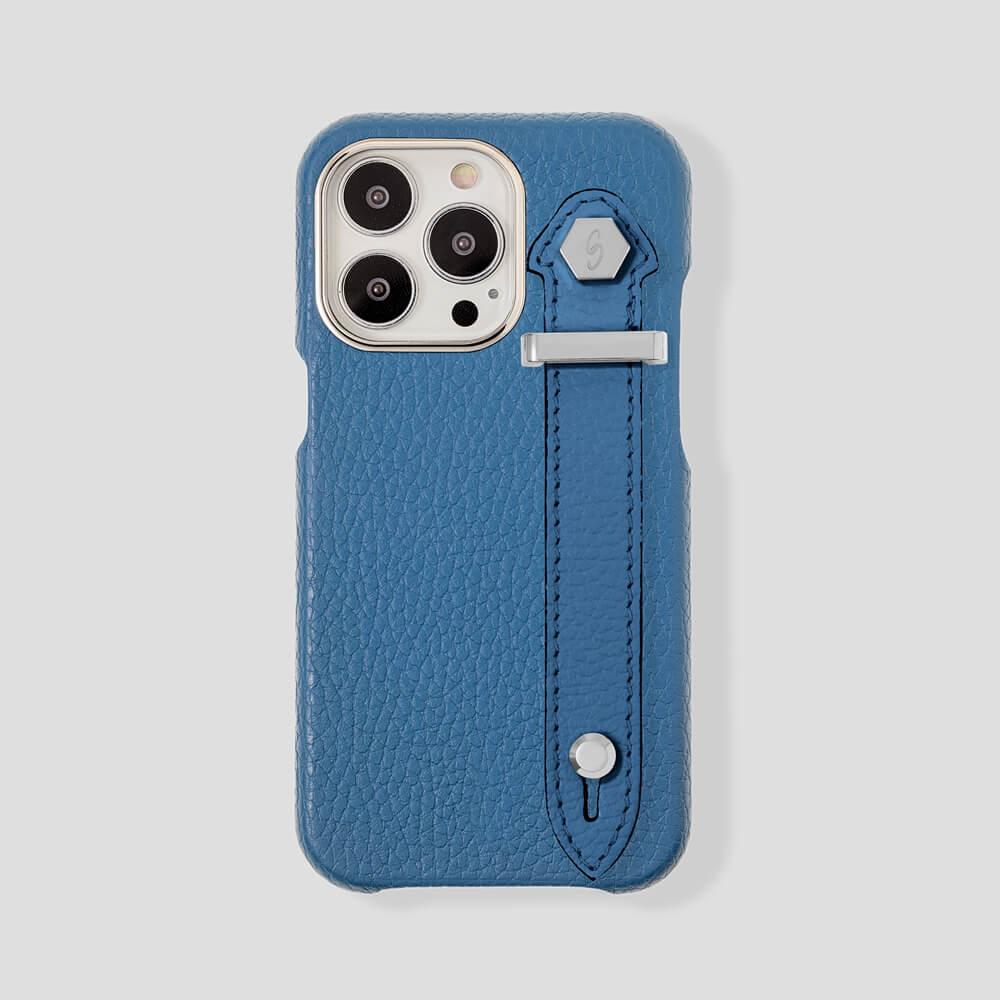 Loop Metal Strap  Calfskin Case for iPhone 14 Pro Max - gattiluxury