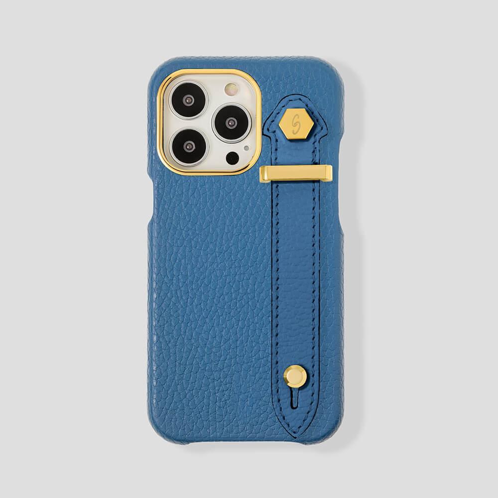 Loop Metal Strap  Calfskin Case for iPhone 14 Pro Max - gattiluxury