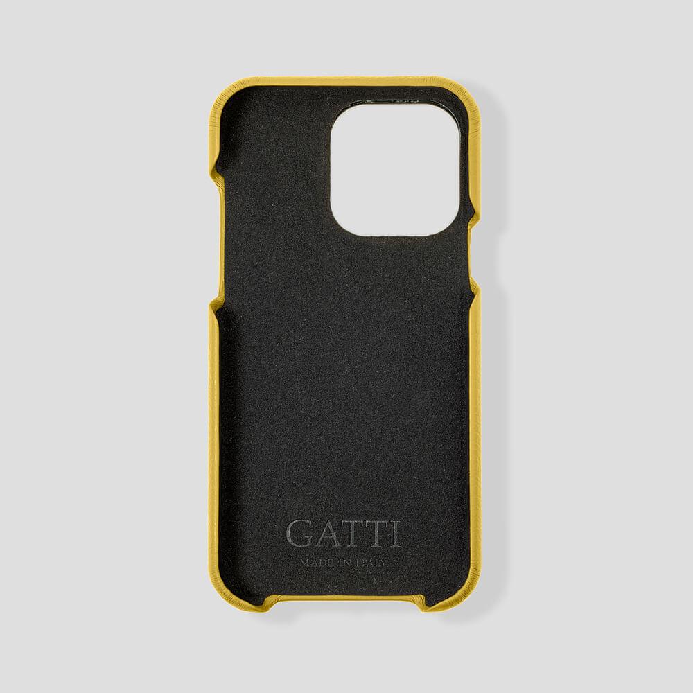 Loop Metal Strap Calfskin Case for iPhone 15 Plus - Gatti Luxury