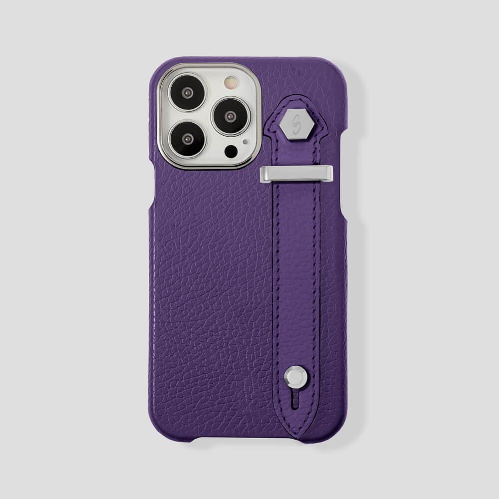 Loop Metal Strap Calfskin Case for iPhone 15 Plus - Gatti Luxury